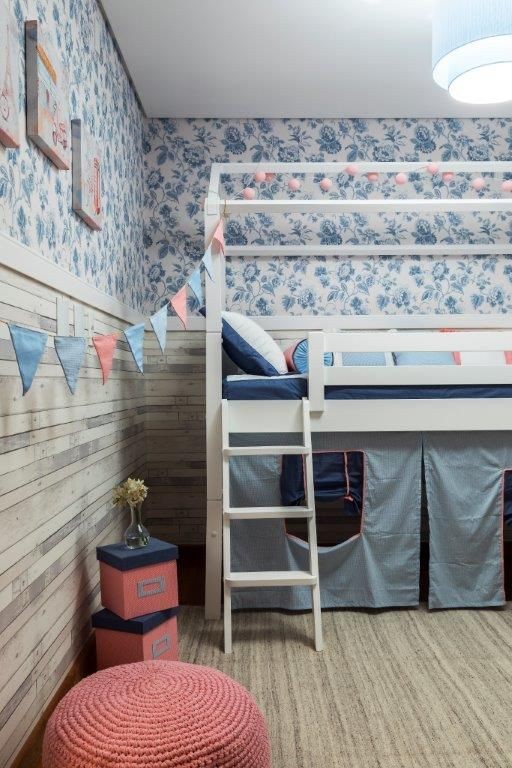 rustic cabin themed kids bedroom