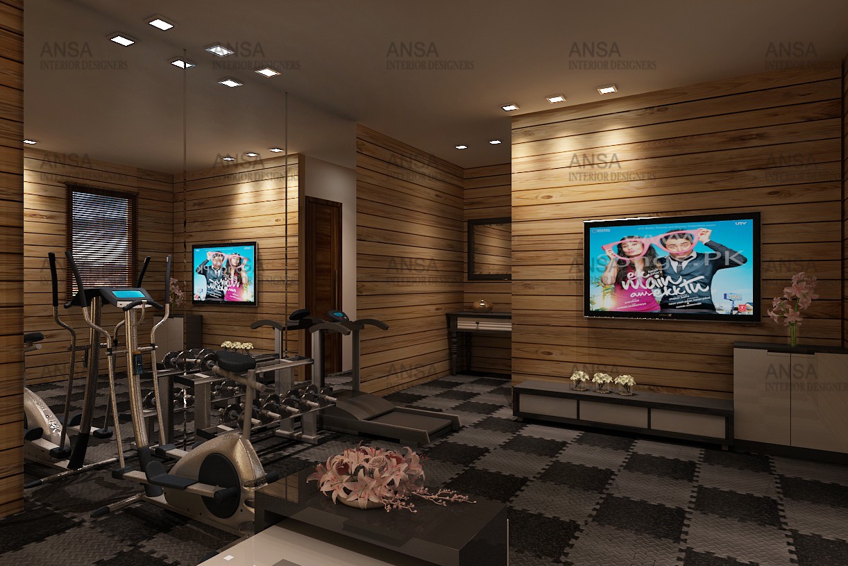 Motivational Luxury Gym Interior Design