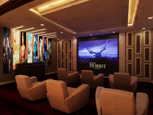 The filmy home theater. Theater design at safdarjung.