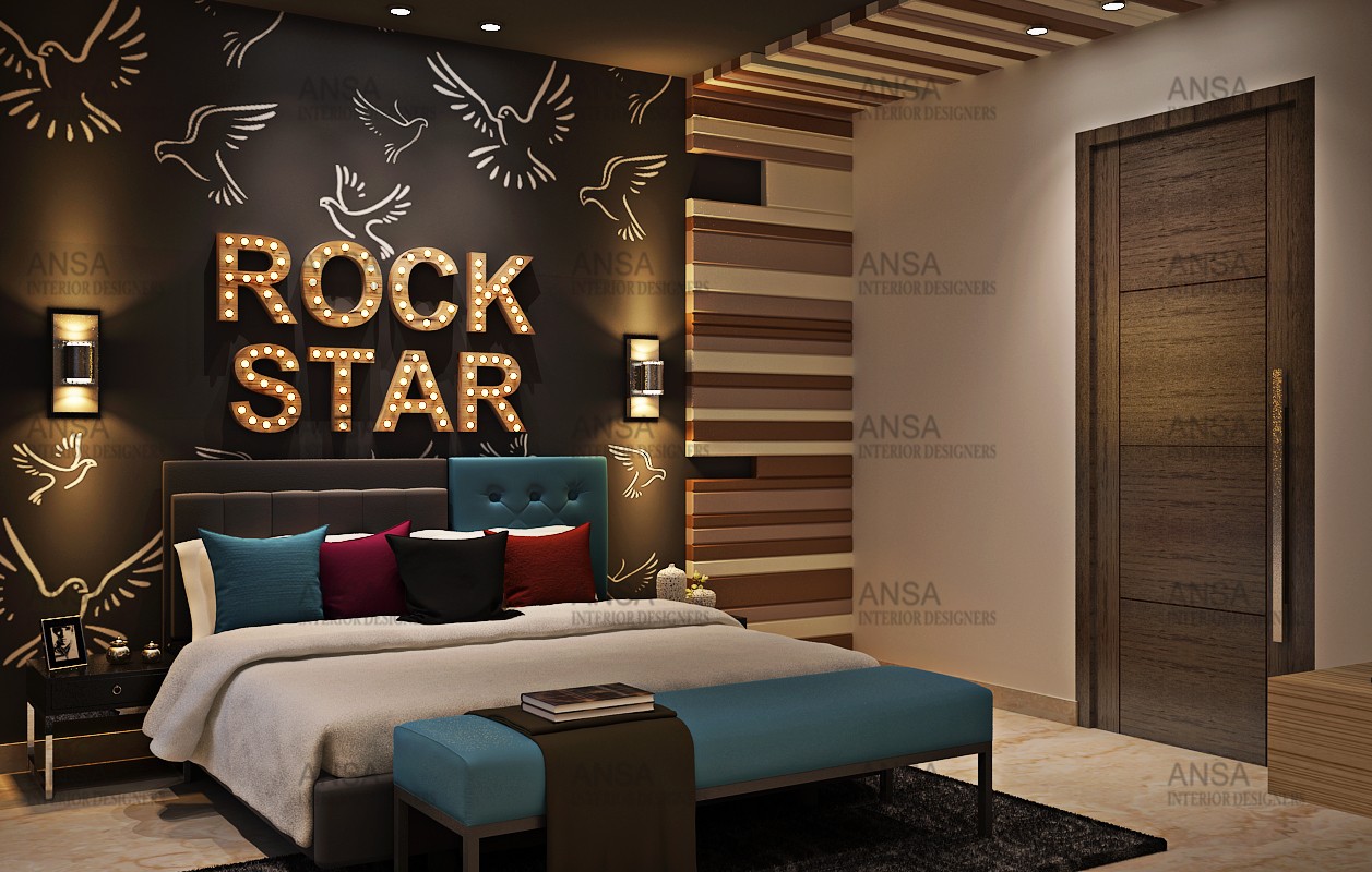 The rock star bedroom at janakpuri.