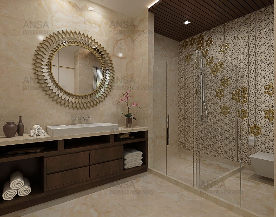 luxury bathroom design by ANSA Interiors