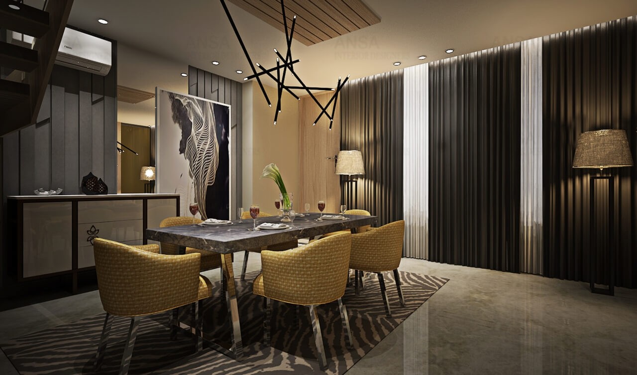 luxury dining room interiors