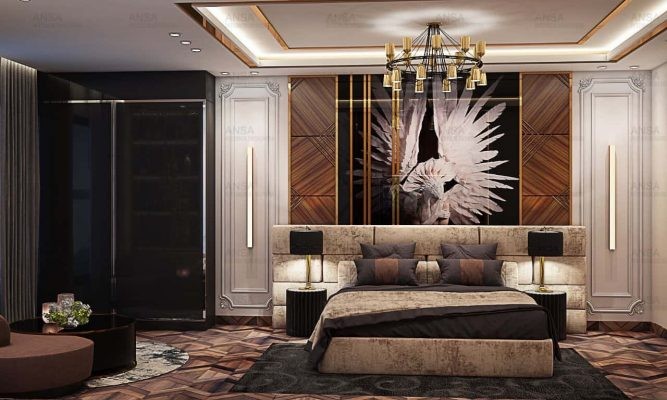 modern luxury bedroom design by top interior designers in delhi