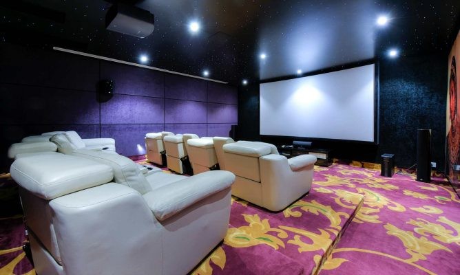 home theatre interior design by ansa interiors