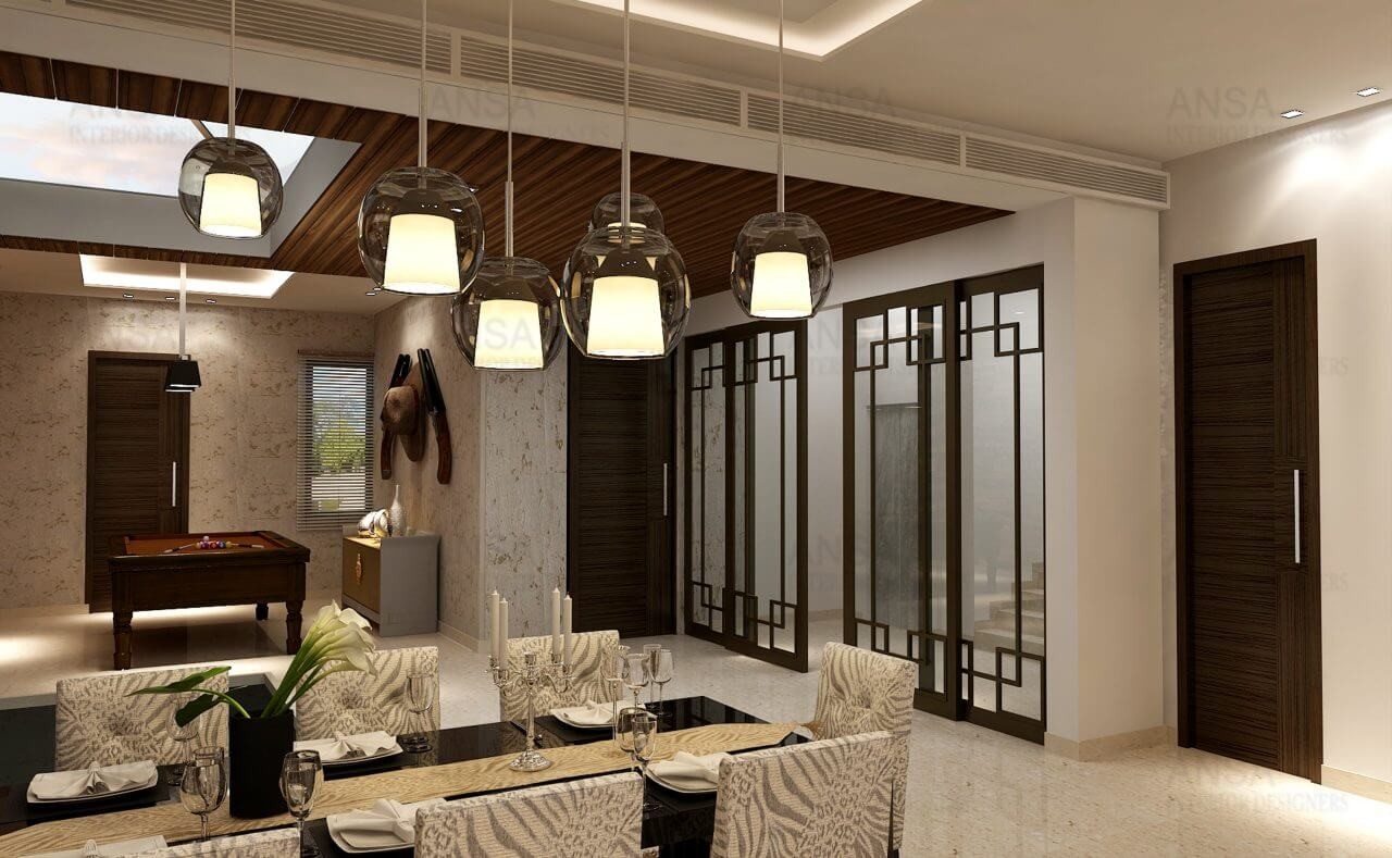 dining room home interiors in delhi