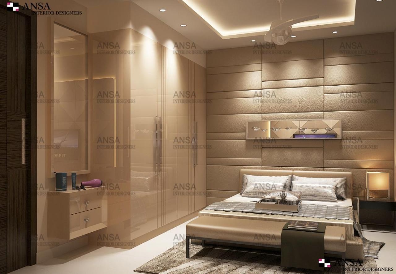 luxury bedroom interior in beige