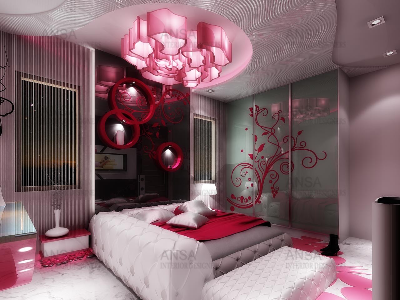 unique romantic bedroom interiors for new couples
