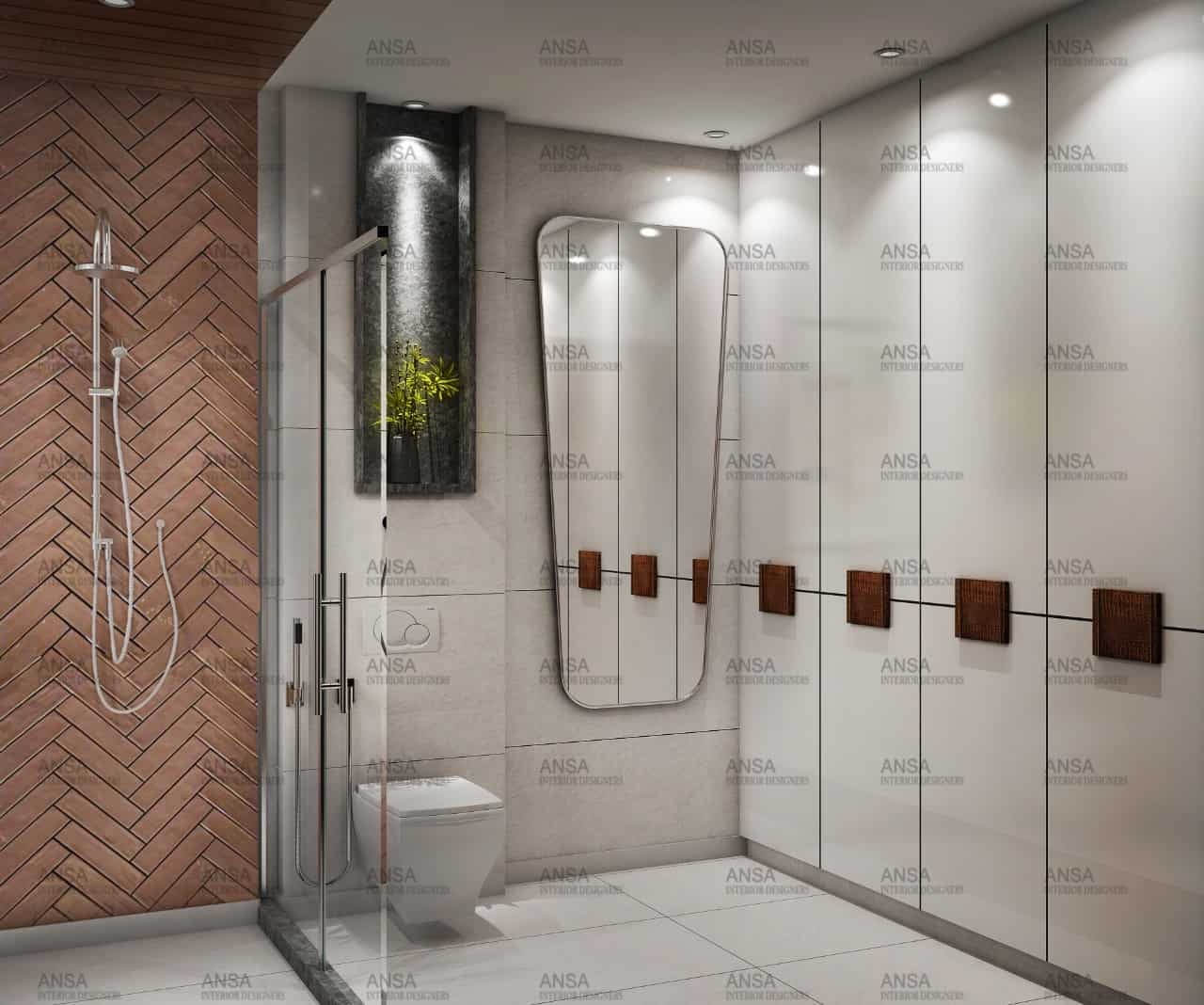 latest bathroom interior design in white