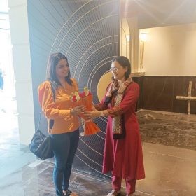 Ms. Sapna Aggarwal at the inauguration of Hotel Ramayana
