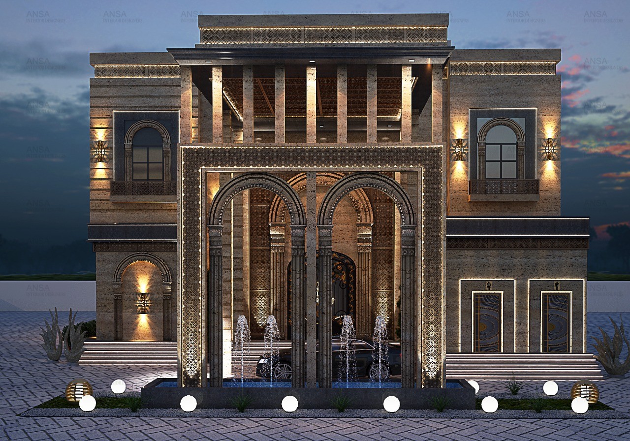 luxury hotel facade