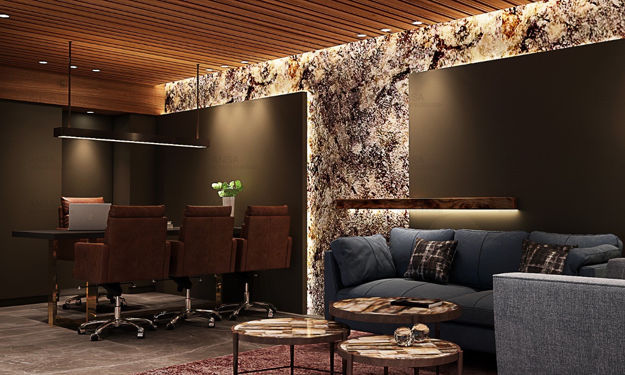 luxury office design by ansa interiors